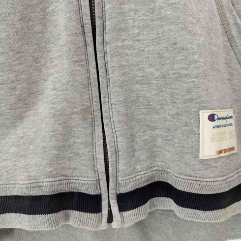 チャンピオン Champion ロゴプリント ノースリーブジップパーカー メンズ JPN:XL