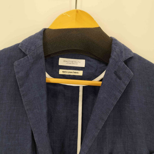 ビューティーアンドユースユナイテッドアローズ BEAUTY & YOUTH UNITED ARROWS リネン100% 2Bテーラードジャケット メンズ