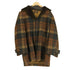 ペンドルトン PENDLETON 70S USA製 チェック くるみボタン ファー ウールコート メンズ