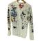 デシグアル Desigual 総柄 スキッパー シャツ ブラウス ハーフボタン プルオーバー レディース import:M