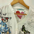 デシグアル Desigual 総柄 スキッパー シャツ ブラウス ハーフボタン プルオーバー レディース import:M