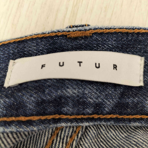 フューチャー FUTUR ジップフライワイドテーパードデニム メンズ JPN:L