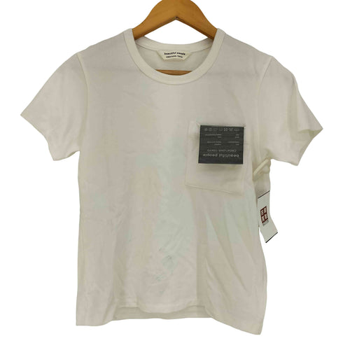 ビューティフルピープル beautiful people suvin pima jersey big QOLtag Tシャツ レディース 150