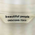 ビューティフルピープル beautiful people suvin pima jersey big QOLtag Tシャツ レディース 150