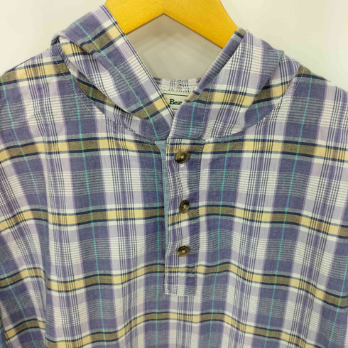 エルエルビーン L.L.Bean 90S 三角タグ チェック柄 アノラック フランネルシャツ パーカー メンズ