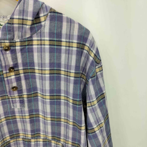 エルエルビーン L.L.Bean 90S 三角タグ チェック柄 アノラック フランネルシャツ パーカー メンズ