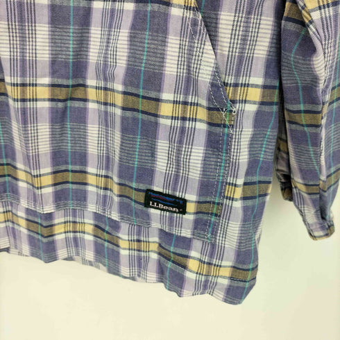 エルエルビーン L.L.Bean 90S 三角タグ チェック柄 アノラック フランネルシャツ パーカー メンズ