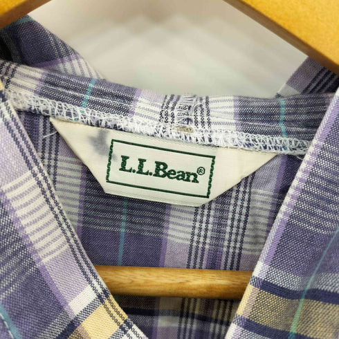 エルエルビーン L.L.Bean 90S 三角タグ チェック柄 アノラック フランネルシャツ パーカー メンズ