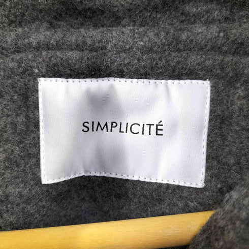 シンプリシテェ SIMPLICITE フード付きミドル丈コクーンコート レディース