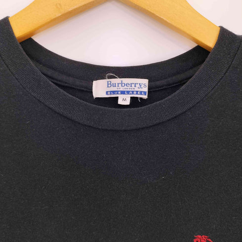 バーバリーズ BURBERRYS BLUE LABEL ロゴ刺繍 クルーネックカットソー レディース JPN:M