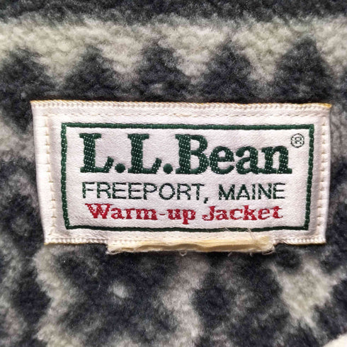 エルエルビーン L.L.Bean 80s-90s WARM UP JACKET 裏地ネイティブ柄 メンズ