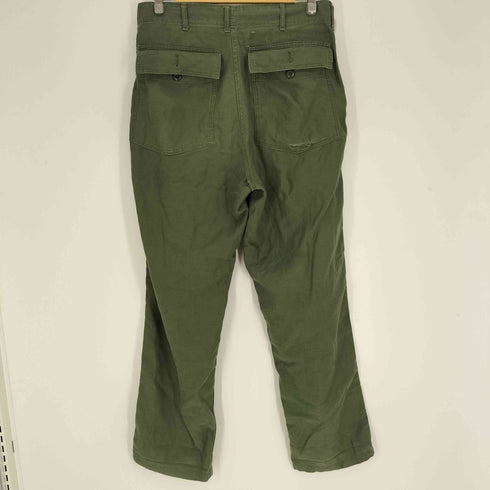 ユーエスアーミー U.S. ARMY 70S 米軍 OG-107 UTILITY TROUSERS 尿素ボタン ボタンフライ ベイカーパンツ ファティーグパンツ 1973年製 メンズ 34×31