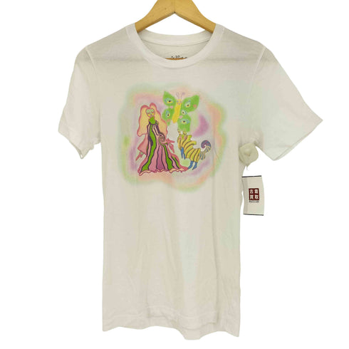 Magic World Girl アートプリント クルーネックカットソー レディース import:XS