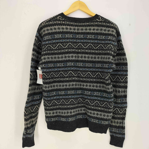 ノーティカ NAUTICA 90-00s ノルディック柄 Vネック ウールニット メンズ import:L