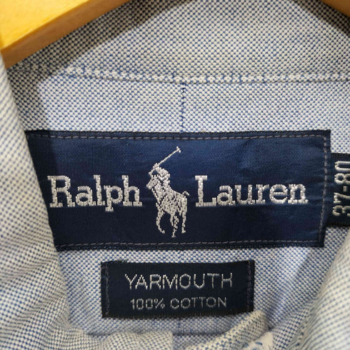 ラルフローレン RALPH LAUREN 90S YARMOUTH ポニー刺繍 ロングスリーブボタンダウンシャツ メンズ 37-80