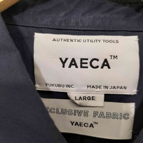 ヤエカ YAECA EXCLUSIVE FABRIC レギュラーカラーコンフォートシャツ メンズ LARGE