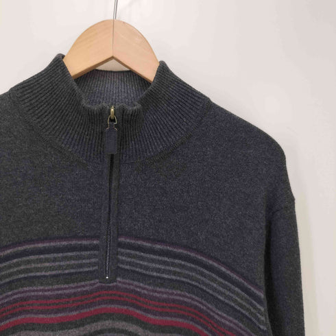 エディーバウアー Eddie Bauer カシミヤ混 ハーフジップニット メンズ JPN:M