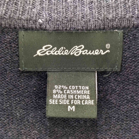 エディーバウアー Eddie Bauer カシミヤ混 ハーフジップニット メンズ JPN:M