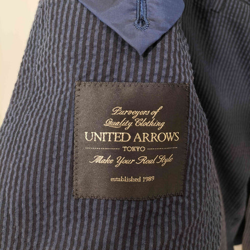 ユナイテッドアローズ UNITED ARROWS シアサッカー ストライプ 3Bジャケット メンズ 48