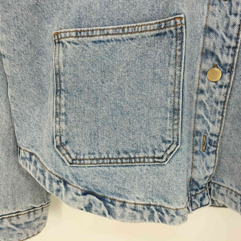 ザラ ZARA オーバーサイズ コットン デニムジャケット レディース import:S