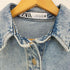 ザラ ZARA オーバーサイズ コットン デニムジャケット レディース import:S