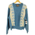 pioneer wear 80s 勲章タグ 台湾製 アルパカ混 素材切替 ニット レディース JPN:M