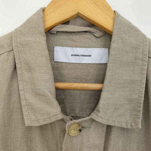 ジャーナルスタンダード JOURNAL STANDARD 25ss リネンミリタリージャケット メンズ FREE