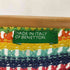 ユナイテッドカラーズオブベネトン UNITED COLORS OF BENETTON イタリア製 マルチカラー ボーダー Vネック ニット セーター レディース