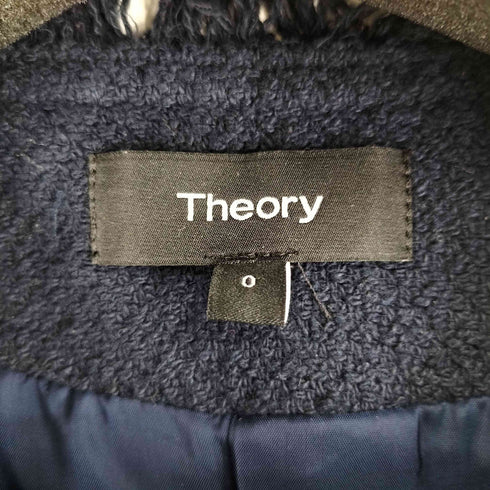 セオリー theory ノーカラーツイードジャケット レディース 0