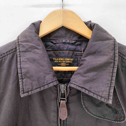 ポロジーンズ RL POLO JEANS CO. COMPANY 90-00S ジップアップ フライトジャケット チンストラップ付 メンズ