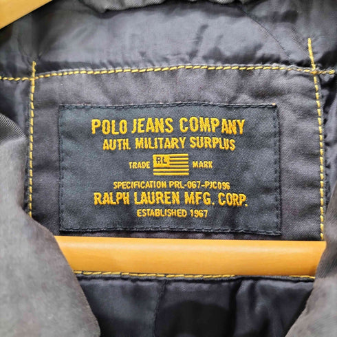 ポロジーンズ RL POLO JEANS CO. COMPANY 90-00S ジップアップ フライトジャケット チンストラップ付 メンズ