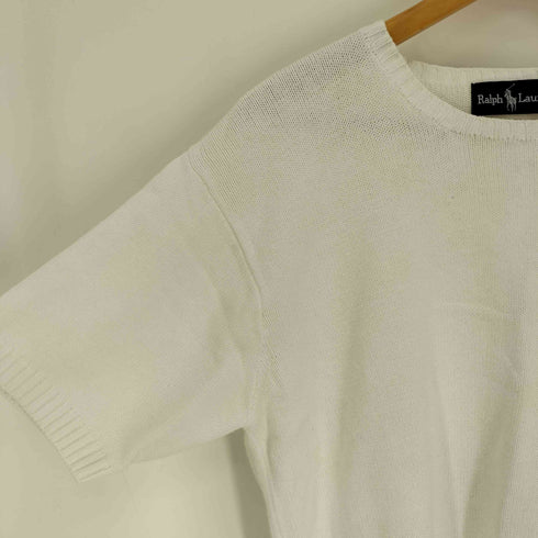 ラルフローレン RALPH LAUREN ポニー刺繍 コットン S/S ニット セーター レディース import:L