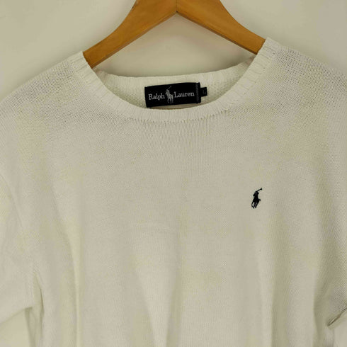 ラルフローレン RALPH LAUREN ポニー刺繍 コットン S/S ニット セーター レディース import:L