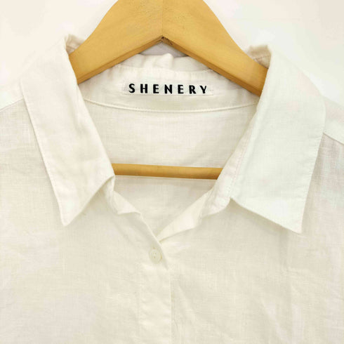 シーナリー SHENERY 2WAYリネンカシュクールオーバーシャツ レディース FREE