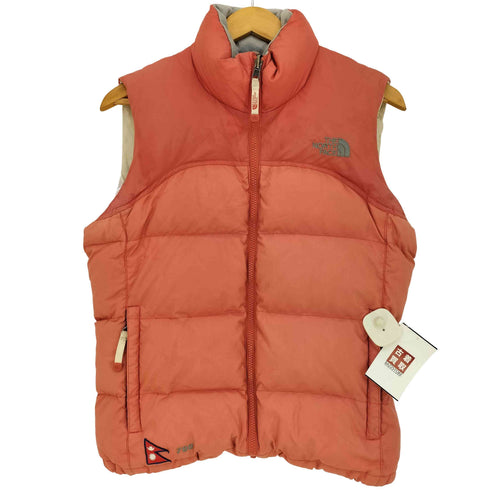 ザノースフェイス THE NORTH FACE nupusi ヌプシ 700フィル リバーシブル ダウンベスト ネパール 国旗ワッペン レディース import:S