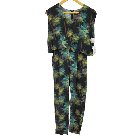 ステューシー Stussy パームツリー柄 オールインワン レディース S