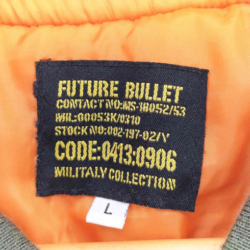 FUTURE BULLET MA-1 ボンバー ジャケット メンズ JPN:L