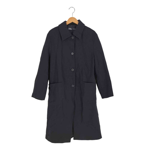 ザラ ZARA チェスターロングコート レディース import:M