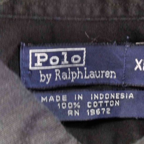 ポロバイラルフローレン Polo by RALPH LAUREN 90S スモールポニー刺繍 L/S シャツ メンズ JPN:XL