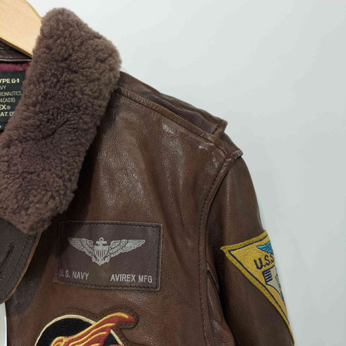 アヴィレックス AVIREX G-1 FIGHTING 33 REVIVAL GOAT LEATHER メンズ 40