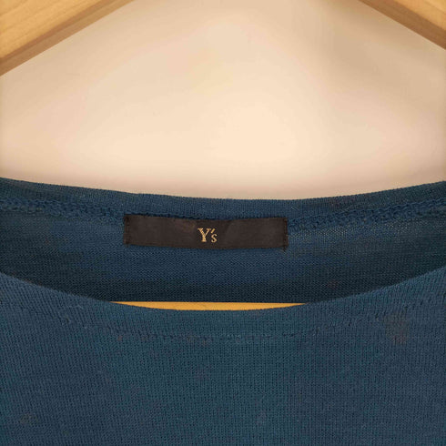 ワイズ Ys ボートネック ウール ニット L/S カットソー ロンT メンズ