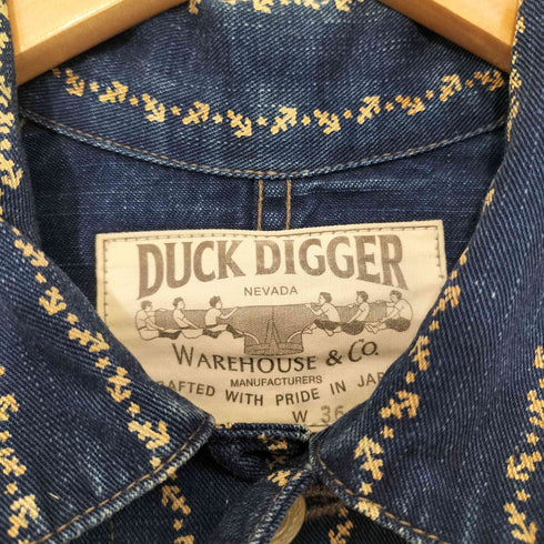 DUCK DIGGER 錨ストライプ デニムカバーオール メンズ W36