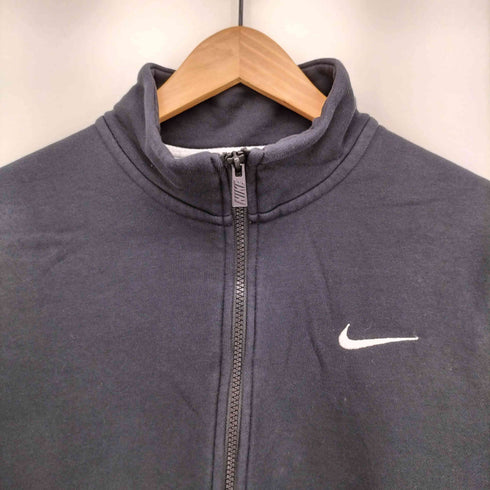ナイキ NIKE スウッシュ 刺繍 ジップアップ スタンドカラー スウェット メンズ import:L