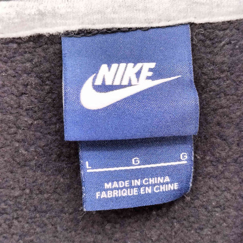 ナイキ NIKE スウッシュ 刺繍 ジップアップ スタンドカラー スウェット メンズ import:L