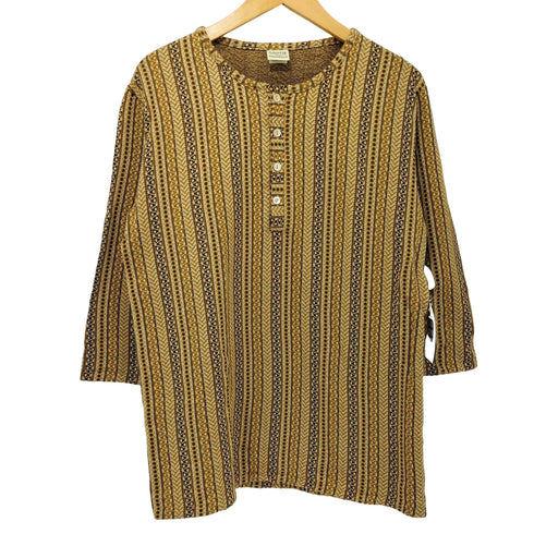 クーティー COOTIE Fillmore 3/4 Sleeve Henley Neck Tee ヘンリーネックTシャツ メンズ JPN:M