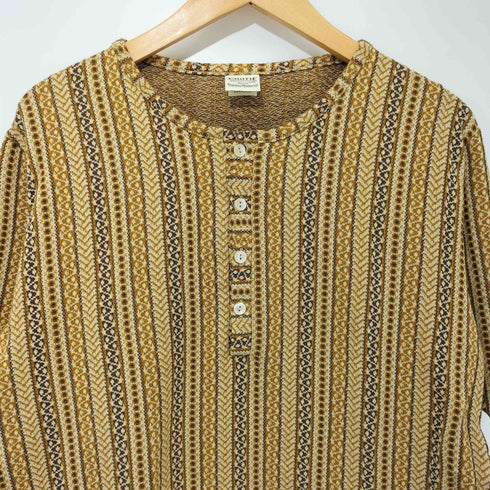 クーティー COOTIE Fillmore 3/4 Sleeve Henley Neck Tee ヘンリーネックTシャツ メンズ JPN:M