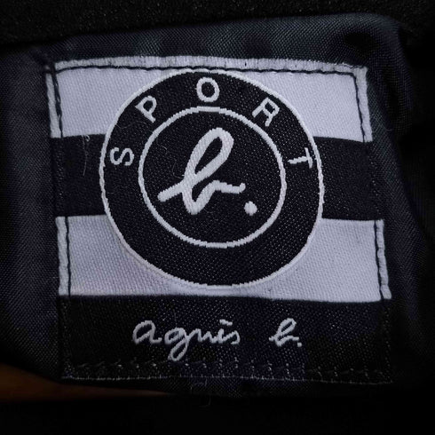 アニエスベースポーツ agnes b. SPORT モロッコ製 ダブルジップ ピーチスキン パテッドジャケット メンズ import:XXL