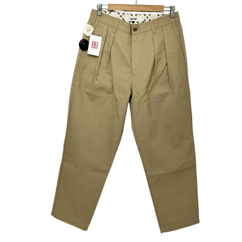ショット Schott TC DOUBLE PLEATED WIDE PANTS メンズ L