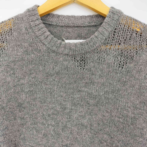 メゾンマルジェラ Maison Margiela 16aw ガリアーノ期 ウール クルーネック 透かし編みニット メンズ import:S