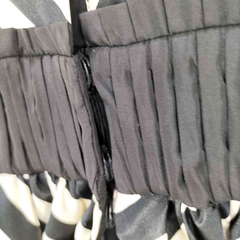 DRESS33 ストライプ コットンポリ ケープ ジャケット レディース